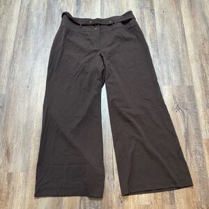 NWT Lane Bryant Chocolate Brown Wide Leg Trousers